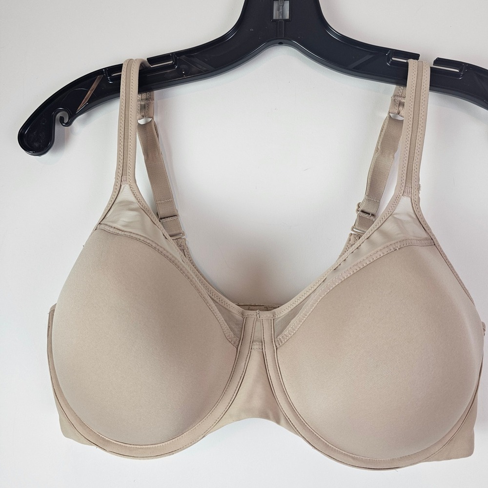 Bali Double Support Wireless Bra 3439 BB06 Nude Beige Size 40C Full Coverage
